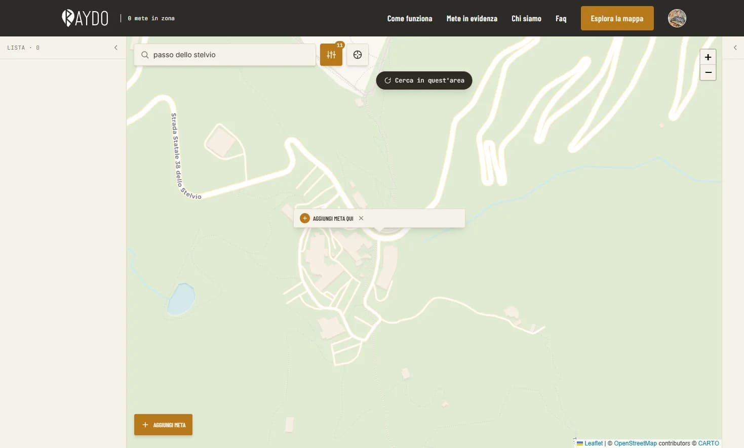 Aggiungi una meta